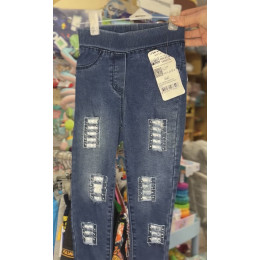 Джинси для дівчинки з потертостями, 3–6 років