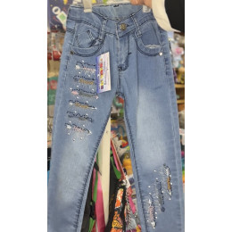 Джинси для дівчинки з блискітками, 6–12 років