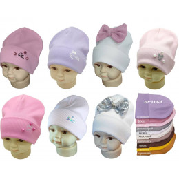 Дитяча шапка для дівчинки (7 кольорів) розмір 40–44 см