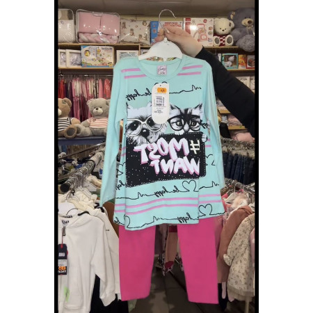 Костюм двійка легкий для дівчинки 6 років – кофта та штани