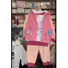 Костюм трійка з жилеткою для дівчинки 2 роки – кофта, штани та жилетка