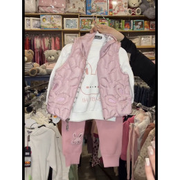 Костюм трійка для дівчинки (9–18 місяців) – кофта, штанці та бодік