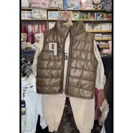 Костюм трійка для хлопчика 2 роки з жилеткою – кофта, штани та жилетка