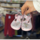 Тапочки для дівчинки на липучці 18–26, дитячі домашні тапочки