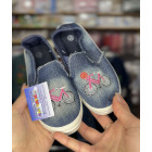 Джинсові сліпони для дівчинки 25–31, легкі дитячі сліпони на літо